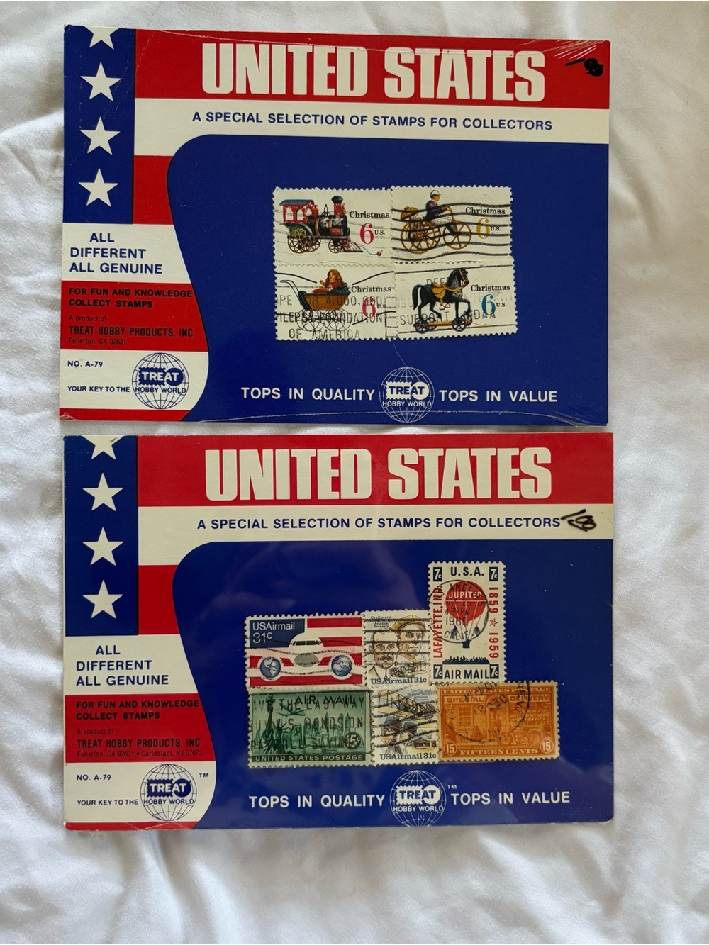 Vintage United States Stamp Collector Packs